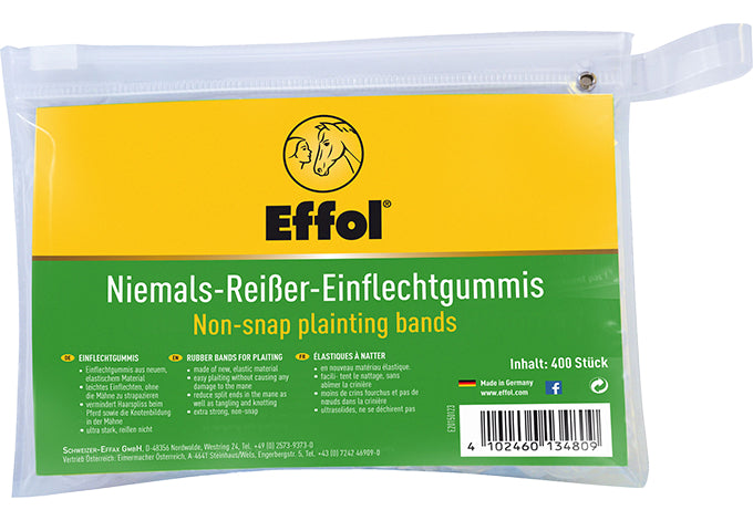 Effol Niemals-Reißer Einflechtgummis, schwarz
