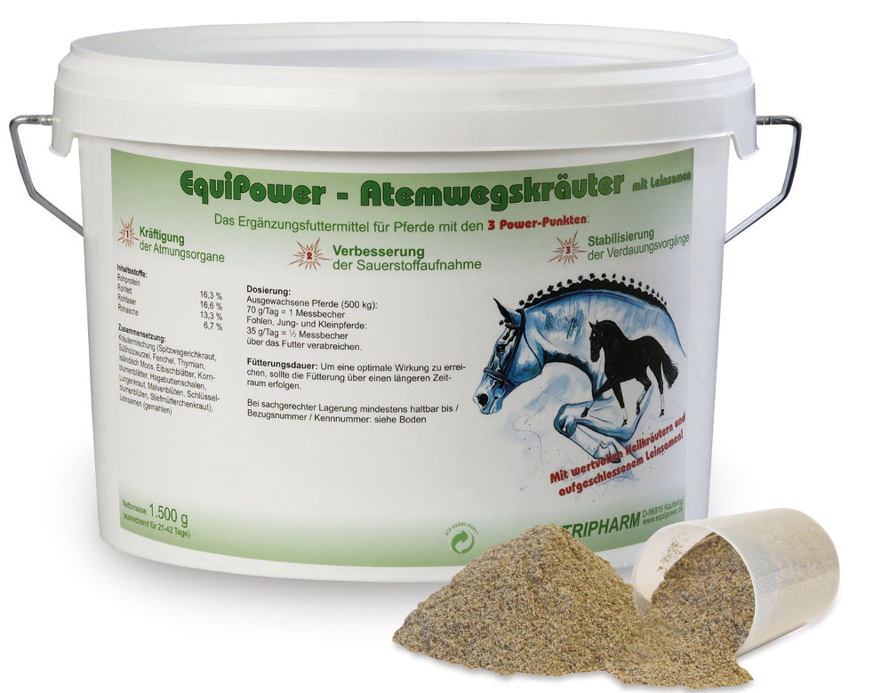 EquiPower Atemwegskräuter 1500 g Eimer