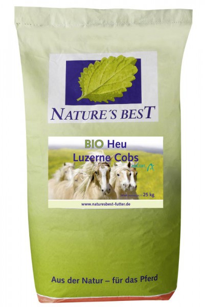 Natures Best Bio Heu Luzerne Cobs 25 kg