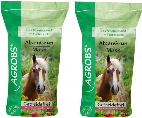 Agrobs Alpengrün Mash Sparpaket (2x15 kg)