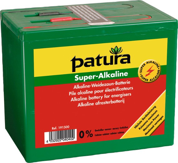 Super-Alkaline Weidezaun-Batterie 9 V / 55 Ah