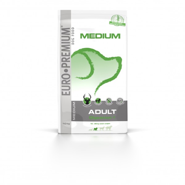 Euro Premium Medium Adult Digestion +, 10kg