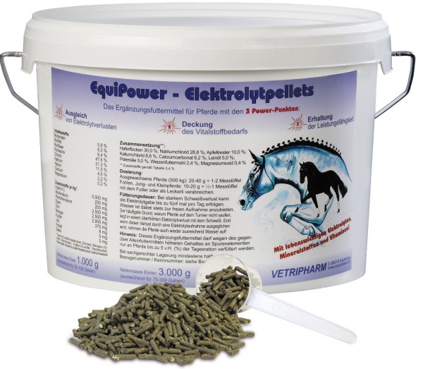 EquiPower Elektrolytpellets 3000 g Eimer