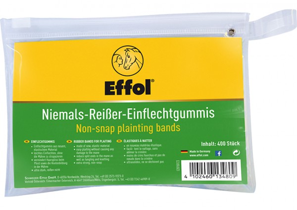 Effol Niemals-Reißer Einflechtgummis, farblos