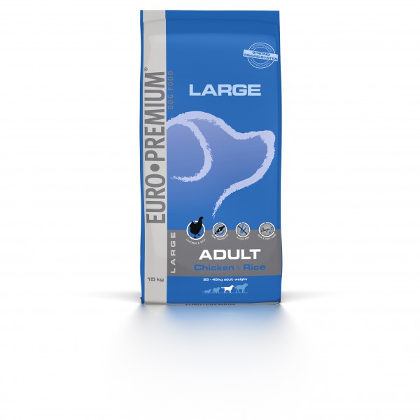 Euro Premium Large Adult Chicken & Rice 15 kg