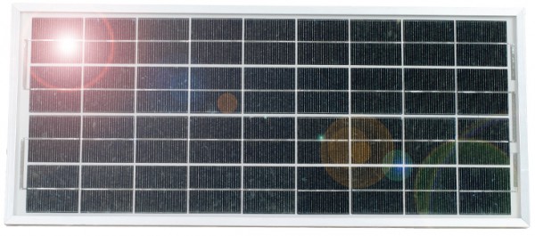 Solarmodul 15 Watt, mit Universalhalter