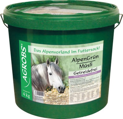 Agrobs Alpengrün Müsli Eimer 4 kg