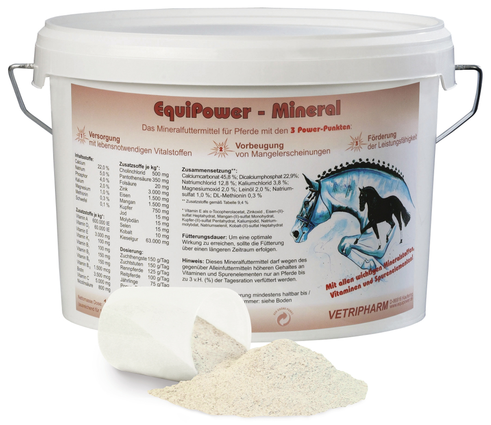 EquiPower Mineral 5000 g Eimer | Mineralfutter | Futtertyp | Pferdefutter | meinpferd.de